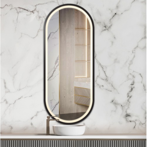 Lustro owalne w ramie mdf z...