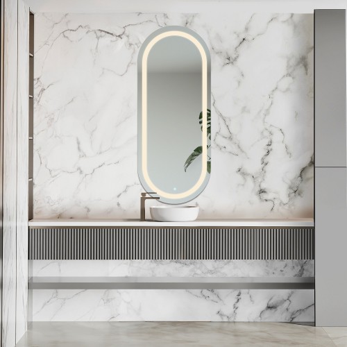 Lustro owalne piaskowane z... 2