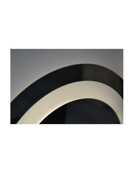 Lustro półowalne z podświetleniem - PLATO W DWÓCH CZĘŚCIACH LED