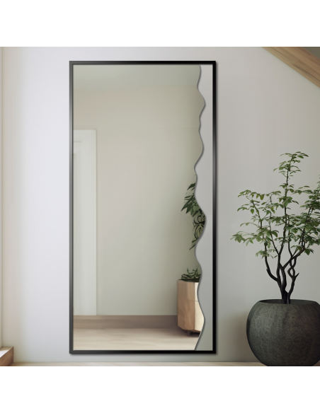 Lustro dekoracyjne w czarnej ramie MDF - WIENA W RAMIE