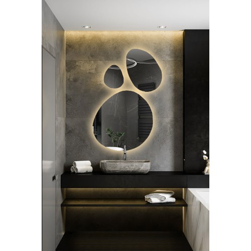 Zestaw trzech luster o...