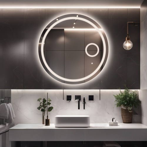 Łazienkowe lustro okrągłe z... 2