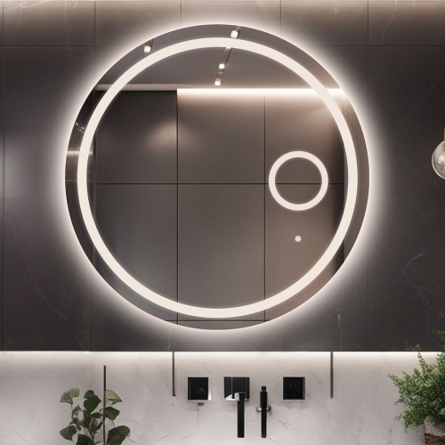 Łazienkowe lustro okrągłe z...