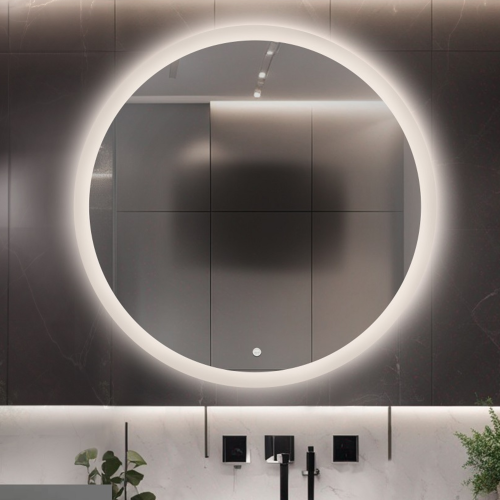 Łazienkowe lustro okrągłe z...