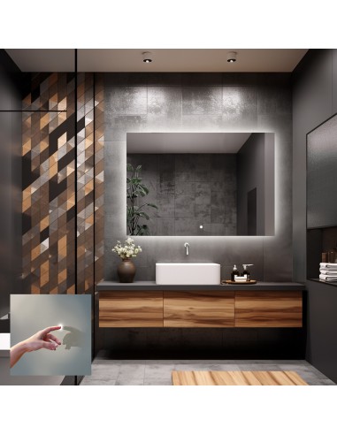 Łazienkowe lustro prostokątne z...