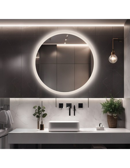 Lustro okrągłe łazienkowe z podświetleniem CAPELLA LED