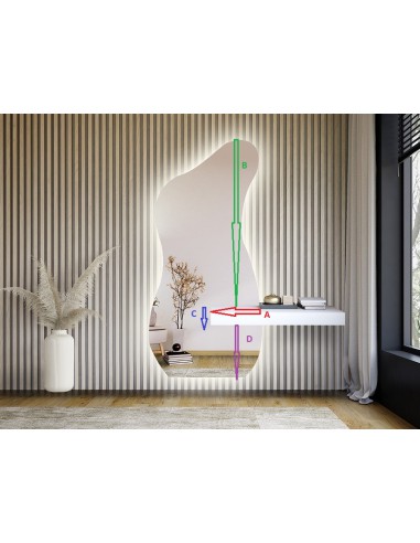 Lustro o nieregularnym kształcie z...