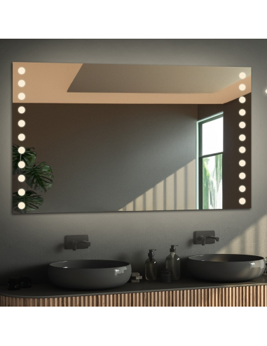 Łazienkowe lustro prostokątne z... Łazienkowe lustro prostokątne z...