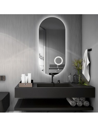 Łazienkowe lustro owalne z lusterkiem...