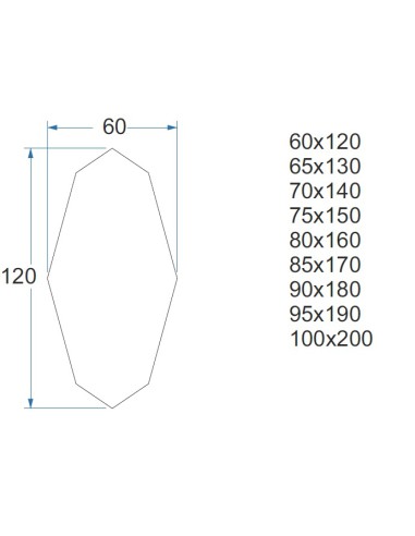 Dekoracyjne lustro o ostrym...