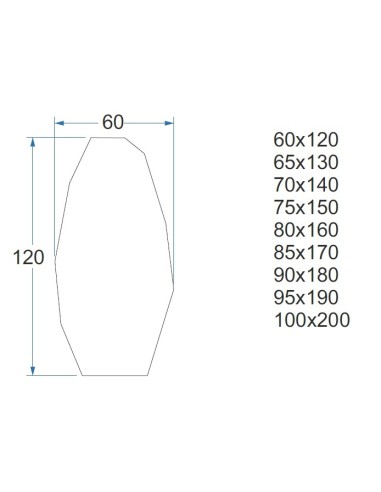 Dekoracyjne lustro o ostrym...