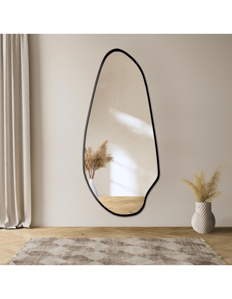 Lustro o nieregularnym kształcie w ramie mdf - JASPIS W RAMIE