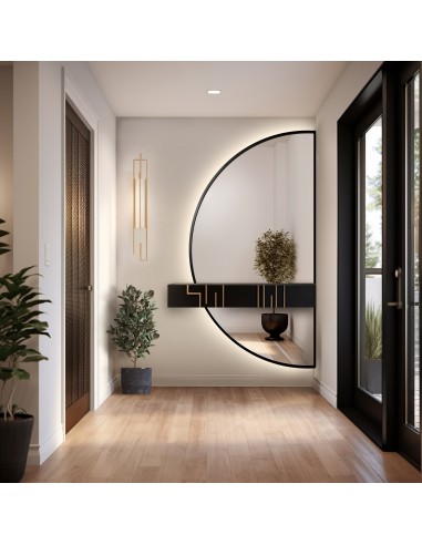 Lustro półokrągłe w dwóch częściach w...