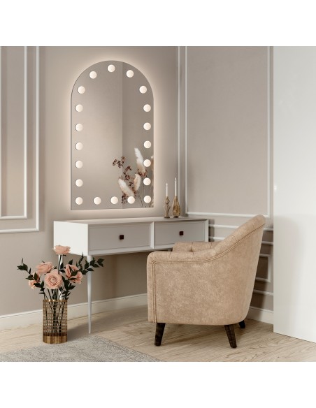 Lustro półowalne z podświetleniem - OSLO LED