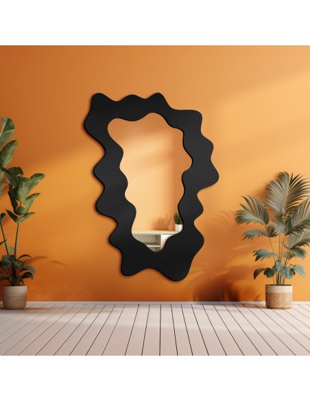 Lustro nieregularne w ramie mdf - BLOBS MISTY