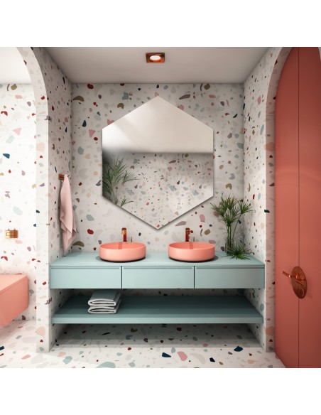 Lustro o geometrycznym kształcie – HEXA