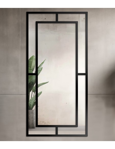 Lustro loft ze szprosami - GLORIA - kolor ramy do wyboru