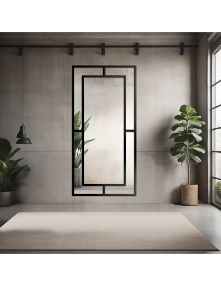 Lustro loft ze szprosami - GLORIA - kolor ramy do wyboru