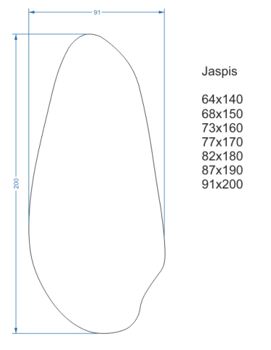 Lustro o nieregularnym kształcie w... Lustro o nieregularnym kształcie w...