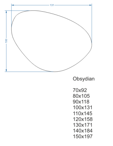 Lustro łazienkowe o nieregularnym...