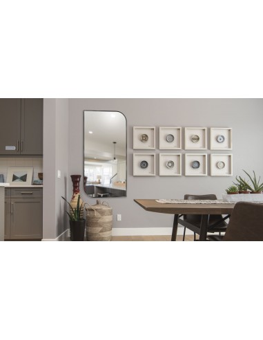 Lustro w ramie czarnej MDF SLIM -...