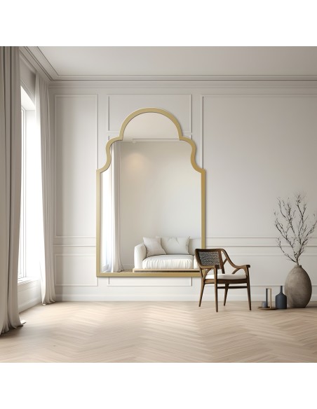 Lustro ścienne w stylu retro w ramie - BLISS