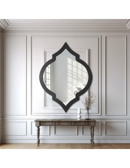 Lustro ścienne w stylu retro w ramie - GRACE