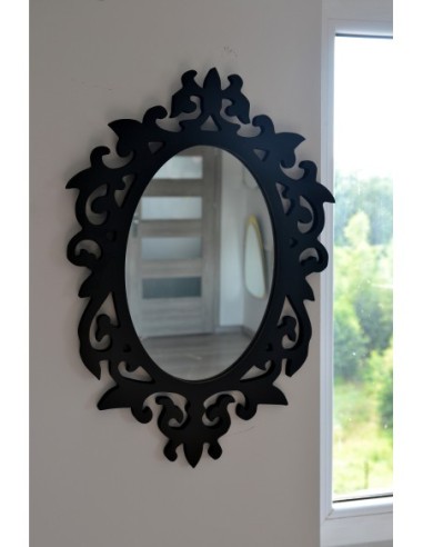 Lustro w ażurowej ramie MDF do... Lustro w ażurowej ramie MDF do...