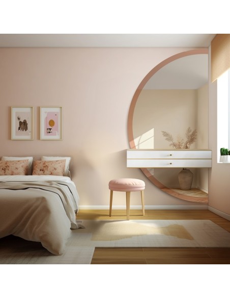 Lustro do toaletki w dwóch częściach w lustrzanej ramce – DOPPIO SHINE