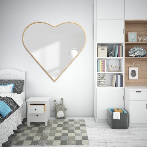 Lustro w ramie MDF - SERCE...