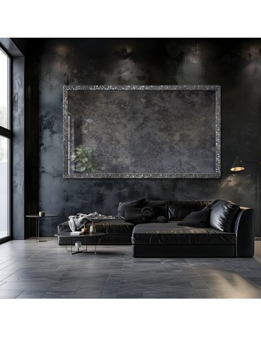 Luksusowe lustro ścienne w grafitowej...