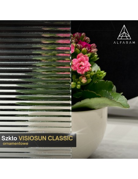 Dekoracyjne prostokątne lustro na szkle ornamentowym visiosun classic - LUXORA CLARITY