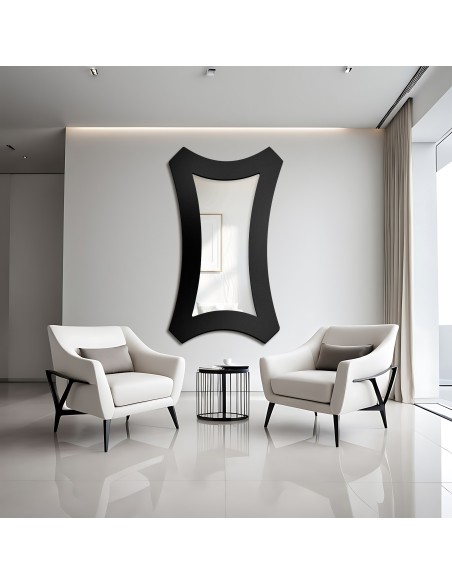 Lustro dekoracyjne w szerokiej ramie MDF - DORA - kolor ramy do wyboru