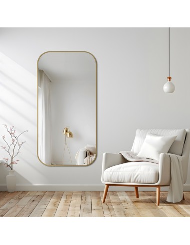 Lustro w ramie czarnej MDF SLIM -...