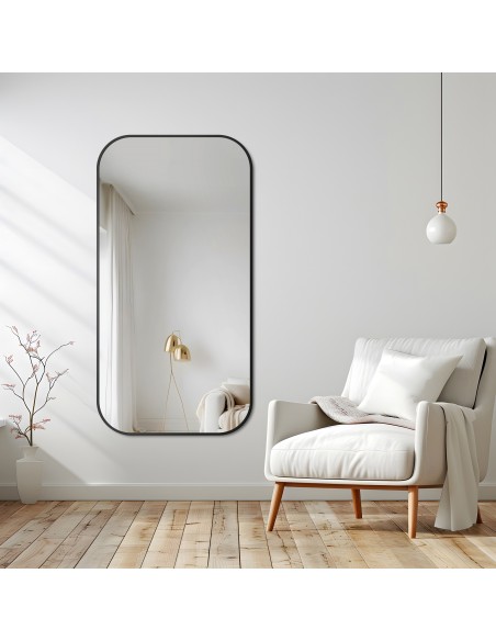 Lustro w ramie złotej MDF SLIM - GERDA - kolor ramy do wyboru