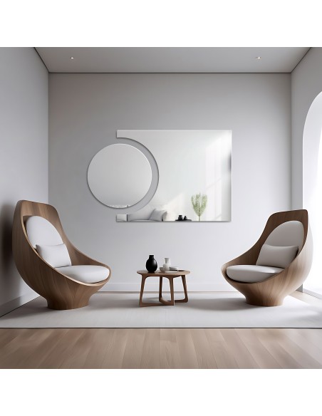 Zestaw luster łazienkowych kółko i kometa - KOSMIK