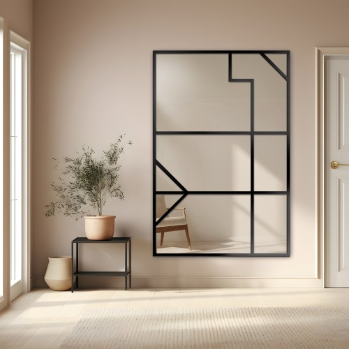 Lustro loft ze szprosami -...