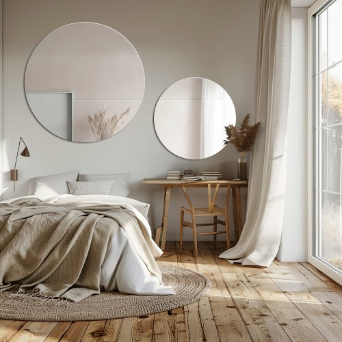 Zestaw okrągłych luster...