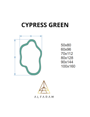 Nieregularne lustro zielone - CYPRESS... Nieregularne lustro zielone - CYPRESS...