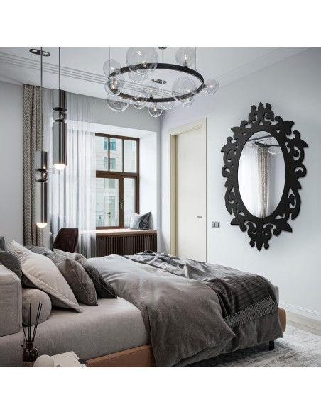 Lustro w ażurowej ramie MDF do toaletki -ROMA- kolor ramy do wyboru