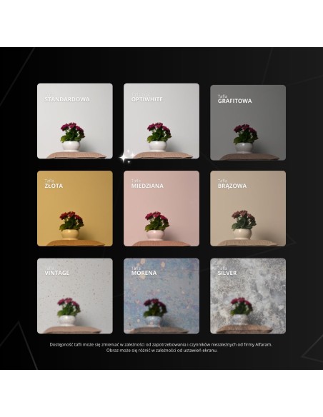 Zestaw trzech kółek dekoracyjnych czarny lacobel i złota tafla - GOLDI