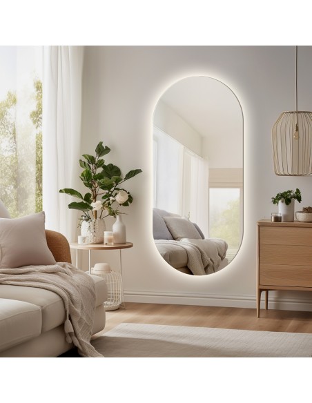 Lustro owalne z podświetleniem - NIKO LED