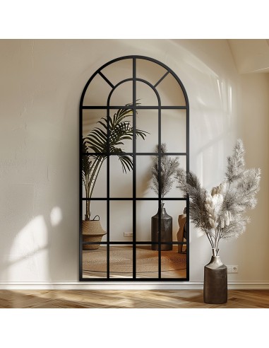 Lustro półowalne ze szprosami w ramie... Lustro półowalne ze szprosami w ramie...