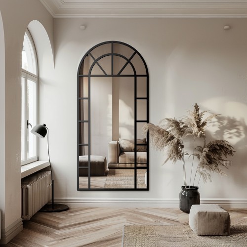 Lustro półowalne ze...