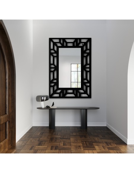 Lustro w ażurowej dekoracyjnej ramie MDF - ROZEL- kolor ramy do wyboru