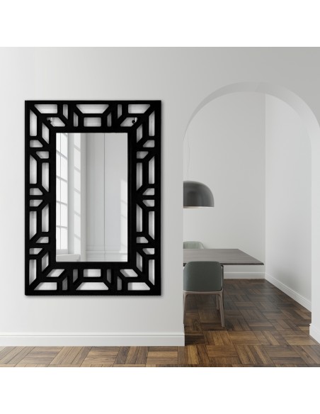 Lustro w ażurowej dekoracyjnej ramie MDF - ROZEL- kolor ramy do wyboru