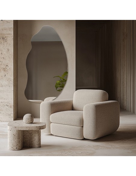 Dekoracyjne lustro o organicznym kształcie - TOPAZ