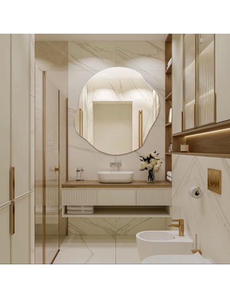 Dekoracyjne lustro o organicznym kształcie - CYRKON