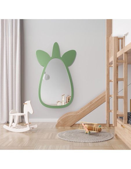 Lustro dekoracyjne ścienne dla dziecka w ramie mdf - JEDNOROŻEC