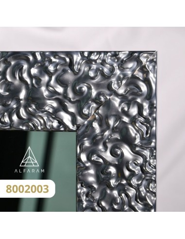 Lustro glamour w bogatej srebrnej...